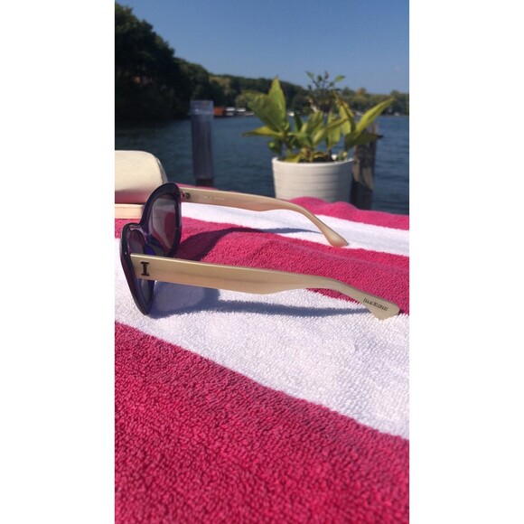 Isaac Mizrahi IM2 90 Cat Eye Sunglasses 50 20 140mm Purple Full Rim - Picture 3 of 9